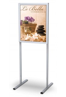 22"wX28"h 2-Sided poster sign holder with snap frame and double upights