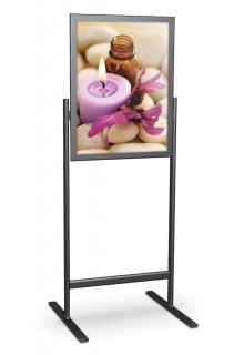 24"w x 36"h metal poster sign holder stand with snap frame
