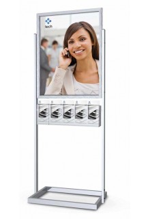 22x28 poster sign holder stand with pamphlet holders