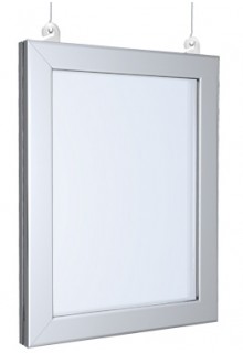 22"x28" silver aluminum frame for retail store