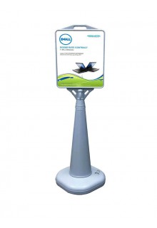 13” x 15” Sign Stand Traffic Cone with Custom Print, Double Sided, Water-fill
