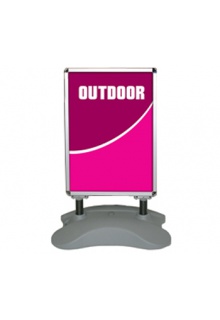 2'x3' Double sided outdoor poster sign stand with water-fill base