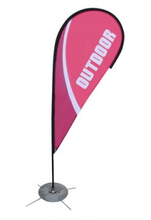 Zoom Flag Stand Teardrop flag