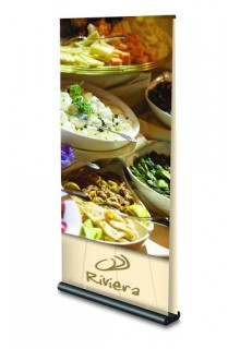 Mercury 24" roll up banner stand, Made in the USA