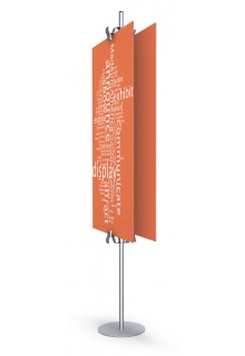 floor standing sign stand with sign clamp, foam core sign display stand