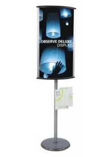 6' High Double sided poster sign holder stand Observe Deluxe