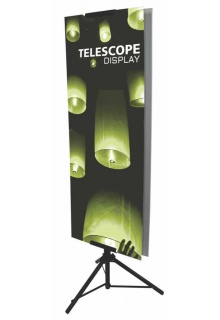 Telescope rigid graphic display stand