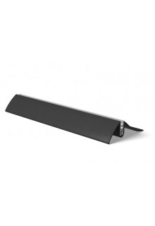 17-inch long metal tabletop sign holder base, black