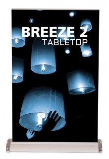 11x17 retractable tabletop banner stand Breeze 2