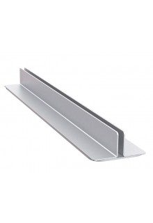 24 inch metal countertop sign holder base Double L mount silver