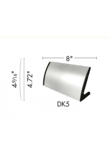 TableTop Sign Holders - Vertical Curved Desk Frame 8"w x 4-9/16" h