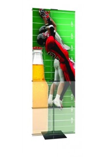 24" Double Sided Telescopic Banner Stand, Promo Banner Stand 