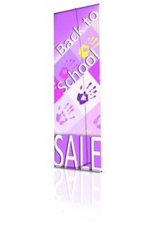 Telescopic Banner Stands - Ultra UB Banner Stand 24"x72" Single Sided