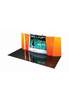 Tension Fabric Displays/Exhibit Kits - Flip 20ft Exhibit Kits