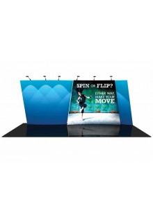 Tension Fabric Displays - Flip 20'x10' Single Sided Exhibit Kit 03	