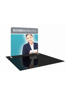 8' Trade Show Back wall Display Formulate Essential
