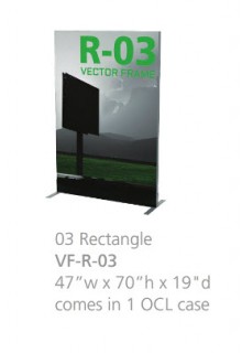 Tension Fabric Displays - Vector Frame Stand 03 Rectangle
