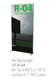 Tension Fabric Displays - Vector Frame Stand 04 Rectangle