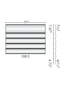 36" Directory sign frame for each suite number insert