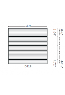 40" Directory sign holder frame with separate suite number insert