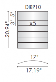 Changeable directory sign frame, wall mount: DIRP10