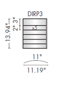 Changeable directory sign holder with curved frames: DIRP3