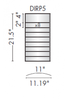 Curved directory sign frame: DIRP5