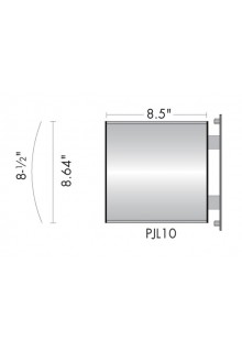 Wayfinding Signs - Projecting Sign 8-1/2"w x 8-1/2"h