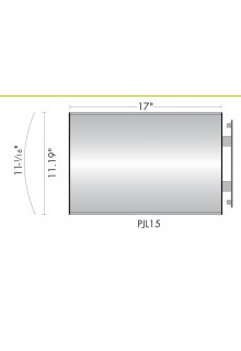 11"x17" Wayfinding double sided projecting sign