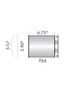 Wayfinding Signs - Projecting Sign 6-3/4"w x 5-3/4"h