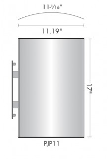 Double sided projecting sign frame 11x17