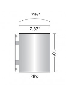 curved wall mount projecting sign frame PJP6