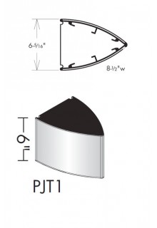 Wayfinding Signs - Triangular Projecting Frames (Curved): PJT1
