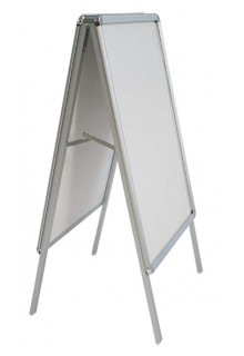 A-Frame sidewalk Poster sign holder with two snap frames